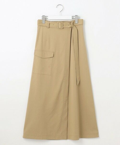 L size ONWARD(大きいサイズ) / エルサイズオンワード ミニ・ひざ丈スカート | 【カタログ掲載・接触冷感・UVカット・洗える】デニムライクボトムフレア スカート | 詳細5