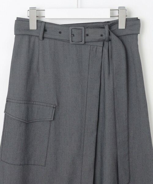 L size ONWARD(大きいサイズ) / エルサイズオンワード ミニ・ひざ丈スカート | 【カタログ掲載・接触冷感・UVカット・洗える】デニムライクボトムフレア スカート | 詳細13