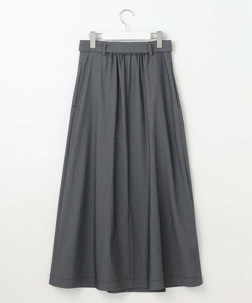 L size ONWARD(大きいサイズ) / エルサイズオンワード ミニ・ひざ丈スカート | 【カタログ掲載・接触冷感・UVカット・洗える】デニムライクボトムフレア スカート | 詳細19