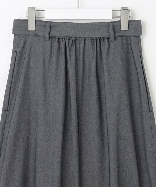 L size ONWARD(大きいサイズ) / エルサイズオンワード ミニ・ひざ丈スカート | 【カタログ掲載・接触冷感・UVカット・洗える】デニムライクボトムフレア スカート | 詳細20