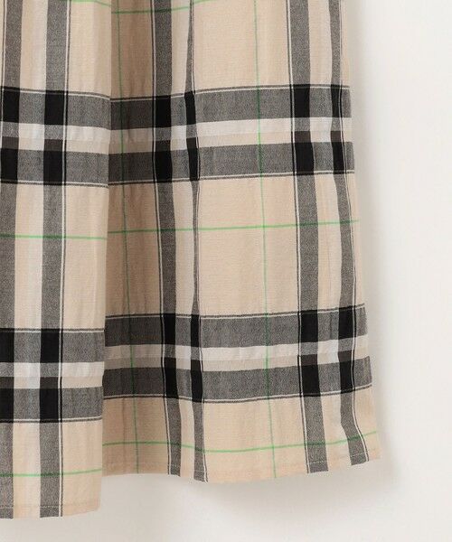 L size ONWARD(大きいサイズ) / エルサイズオンワード ミニ・ひざ丈スカート | 【カタログ掲載・洗える】シアーブライトチェック スカート | 詳細10