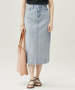 L size ONWARD(大きいサイズ) / エルサイズオンワード デニムスカート | 【19号サイズまで展開・洗える】ウスカルデニムAライン スカート