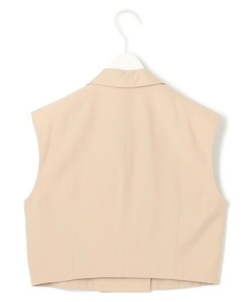 L size ONWARD(大きいサイズ) / エルサイズオンワード ベスト | 【接触冷感・UVカット・洗える】 T/Rドライリネン ショートジレ | 詳細6