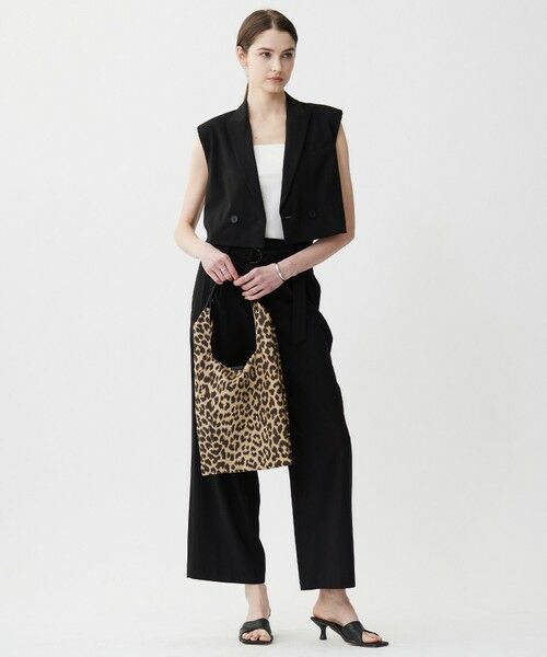 L size ONWARD(大きいサイズ) / エルサイズオンワード ベスト | 【接触冷感・UVカット・洗える】 T/Rドライリネン ショートジレ | 詳細16