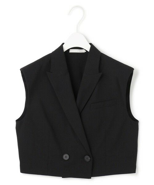 L size ONWARD(大きいサイズ) / エルサイズオンワード ベスト | 【接触冷感・UVカット・洗える】 T/Rドライリネン ショートジレ | 詳細18