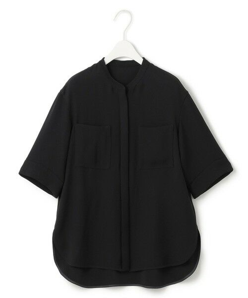 L size ONWARD(大きいサイズ) / エルサイズオンワード シャツ・ブラウス | 【UVカット・防シワ・洗える】ライトダブルクロス バンドカラーブラウス | 詳細17