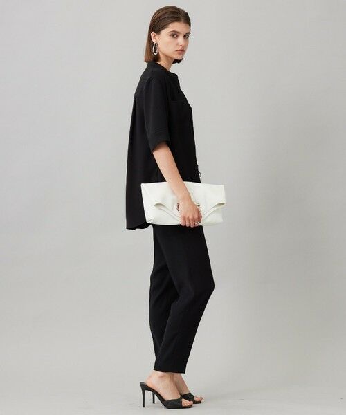 L size ONWARD(大きいサイズ) / エルサイズオンワード シャツ・ブラウス | 【UVカット・防シワ・洗える】ライトダブルクロス バンドカラーブラウス | 詳細15