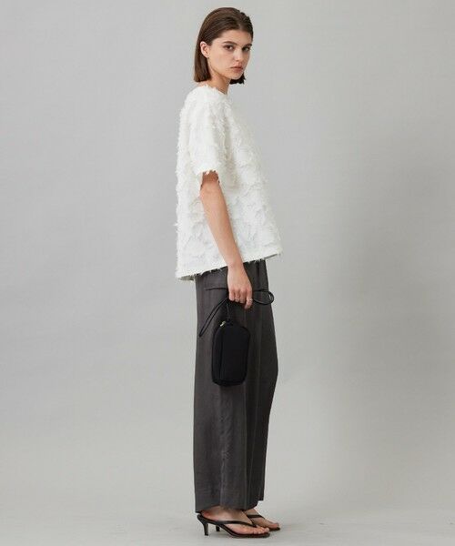 L size ONWARD(大きいサイズ) / エルサイズオンワード シャツ・ブラウス | 【洗える】 ヘアリーシアージャカード ブラウス | 詳細3