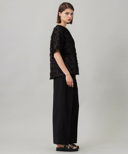 L size ONWARD(大きいサイズ) / エルサイズオンワード シャツ・ブラウス | 【洗える】 ヘアリーシアージャカード ブラウス | 詳細8