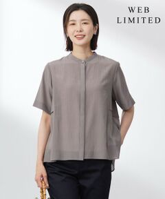 L size ONWARD(大きいサイズ) / エルサイズオンワード シャツ・ブラウス | 【WEB限定カラーあり・洗える・速乾・接触冷感】リライムライトローン バックフリル ブラウス