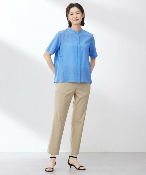 L size ONWARD(大きいサイズ) / エルサイズオンワード シャツ・ブラウス | 【WEB限定カラーあり・洗える・速乾・接触冷感】リライムライトローン バックフリル ブラウス | 詳細19