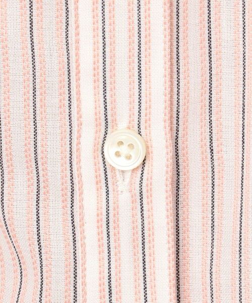 L size ONWARD(大きいサイズ) / エルサイズオンワード シャツ・ブラウス | 【洗える・接触冷感】ドビー強撚ストライプ シャツ ブラウス | 詳細11
