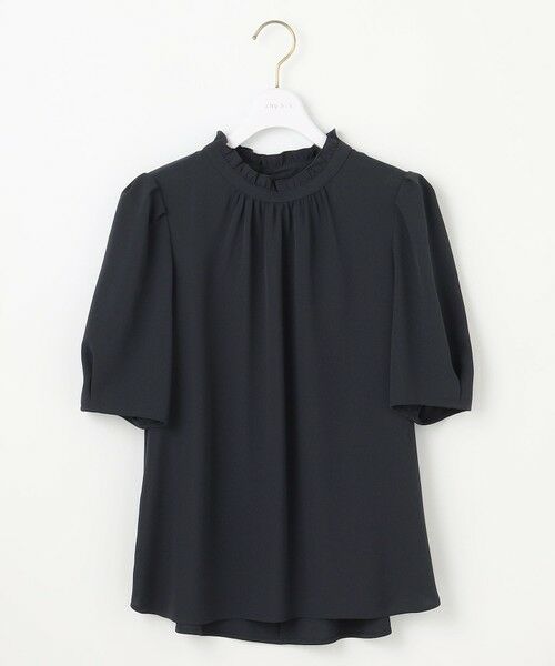 L size ONWARD(大きいサイズ) / エルサイズオンワード シャツ・ブラウス | 【洗える】フリルネックスタンド ブラウス | 詳細9