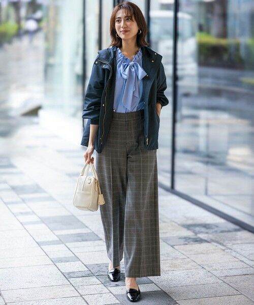 L size ONWARD(大きいサイズ) / エルサイズオンワード シャツ・ブラウス | 【洗える】ギャザーネック ブラウス | 詳細3