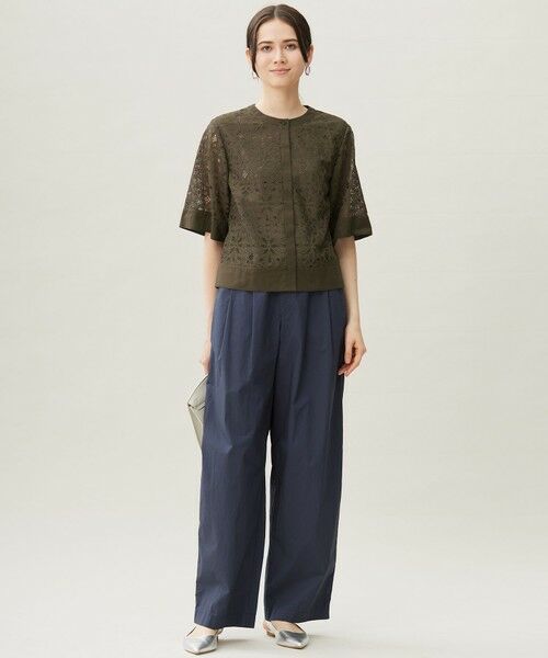 L size ONWARD(大きいサイズ) / エルサイズオンワード シャツ・ブラウス | 【カタログ掲載・洗える】フラワータイルレース ブラウス | 詳細7