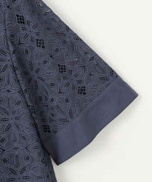 L size ONWARD(大きいサイズ) / エルサイズオンワード シャツ・ブラウス | フラワータイルレース ブラウス | 詳細11