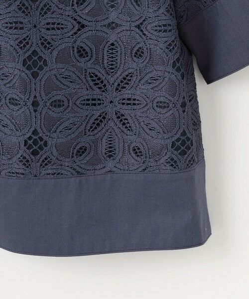 L size ONWARD(大きいサイズ) / エルサイズオンワード シャツ・ブラウス | 【カタログ掲載・洗える】フラワータイルレース ブラウス | 詳細16