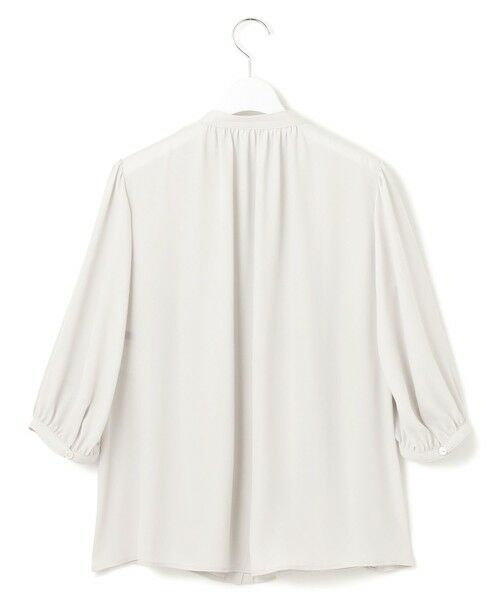 L size ONWARD(大きいサイズ) / エルサイズオンワード シャツ・ブラウス | ライトバックサテンアムンゼン ギャザーブラウス | 詳細6