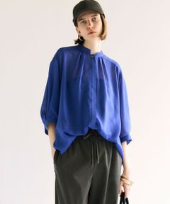 L size ONWARD(大きいサイズ) / エルサイズオンワード シャツ・ブラウス | 【洗える】シアービエラ タックデザイン ブラウス