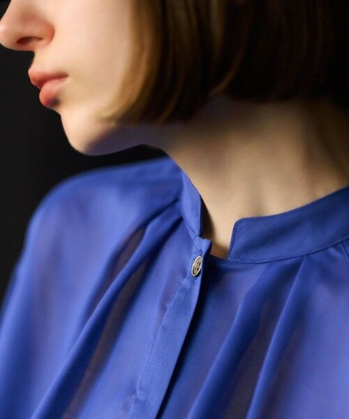 L size ONWARD(大きいサイズ) / エルサイズオンワード シャツ・ブラウス | 【洗える】シアービエラ タックデザイン ブラウス | 詳細9