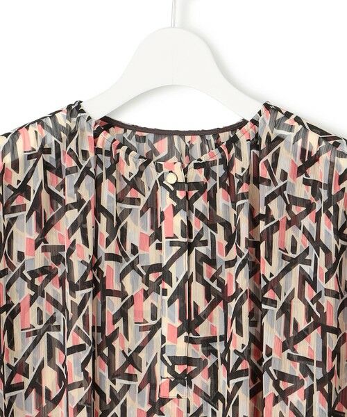 L size ONWARD(大きいサイズ) / エルサイズオンワード シャツ・ブラウス | 【洗える】Ratti アブストラクトプリント ブラウス | 詳細7