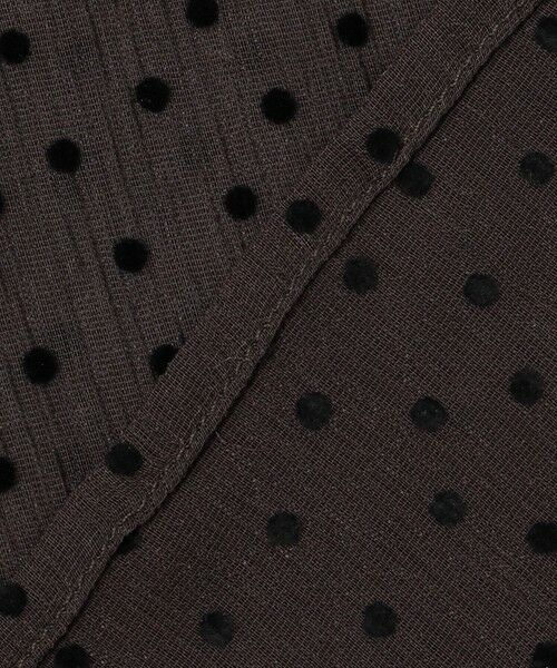 L size ONWARD(大きいサイズ) / エルサイズオンワード シャツ・ブラウス | 【洗える】ドットフロッキー ボリュームスリーブ ブラウス | 詳細12