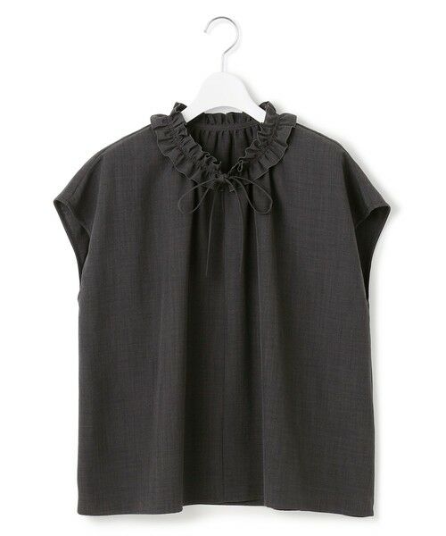 L size ONWARD(大きいサイズ) / エルサイズオンワード シャツ・ブラウス | 【WEB&一部店舗限定】ライトタンブラー ギャザー フリル ブラウス | 詳細3