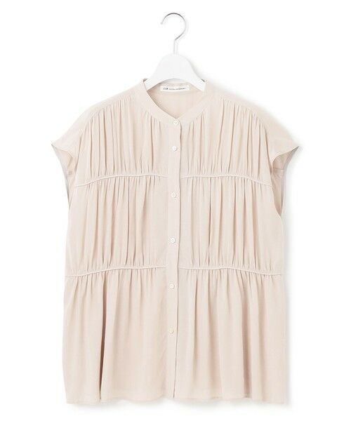 L size ONWARD(大きいサイズ) / エルサイズオンワード シャツ・ブラウス | 【接触冷感/WEB&一部店舗限定】レーヨンスパローン ティアード ブラウス | 詳細11