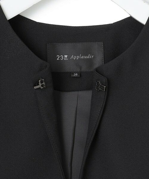 L size ONWARD(大きいサイズ) / エルサイズオンワード その他アウター | 【APPLAUDIR】バックサテンジョーゼット ジャケット | 詳細26