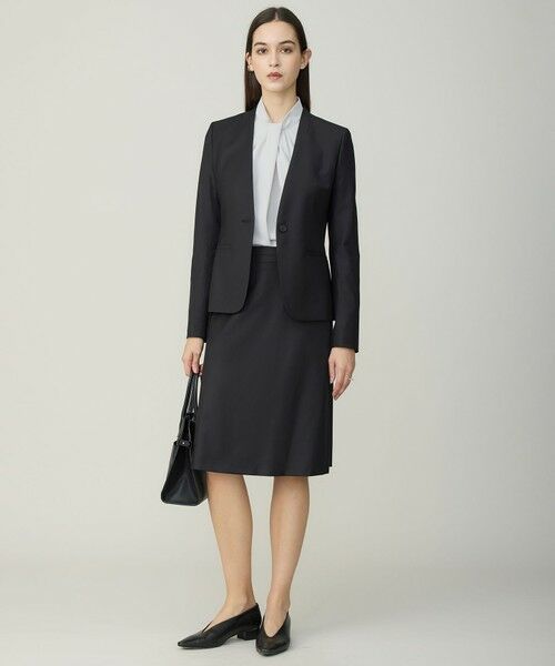 L size ONWARD(大きいサイズ) / エルサイズオンワード ノーカラージャケット | 【新色追加・セットアップ対応】Bahariye ノーカラージャケット | 詳細1