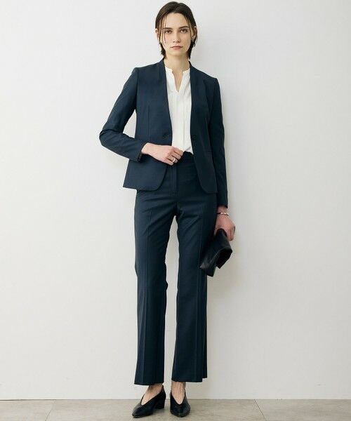 L size ONWARD(大きいサイズ) / エルサイズオンワード ノーカラージャケット | 【新色追加・セットアップ対応】Bahariye ノーカラージャケット | 詳細8