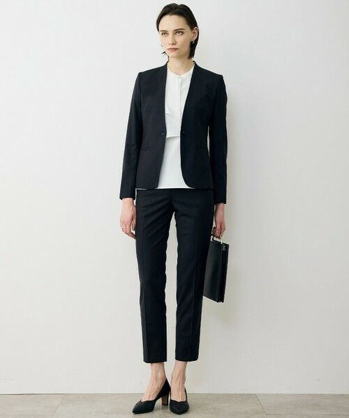 L size ONWARD(大きいサイズ) / エルサイズオンワード ノーカラージャケット | 【新色追加・セットアップ対応】Bahariye ノーカラージャケット | 詳細19