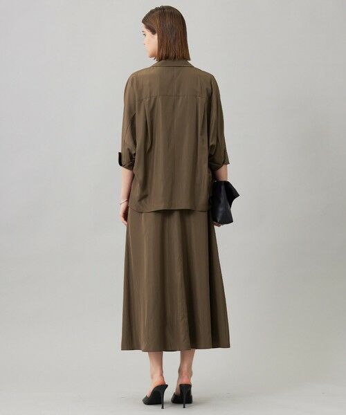 L size ONWARD(大きいサイズ) / エルサイズオンワード テーラードジャケット | 【接触冷感・UVケア・速乾・洗える】シルクエステルタフタ ブラウスジャケット | 詳細3