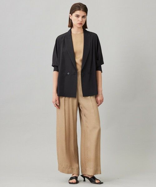 L size ONWARD(大きいサイズ) / エルサイズオンワード テーラードジャケット | 【接触冷感・UVケア・速乾・洗える】シルクエステルタフタ ブラウスジャケット | 詳細7