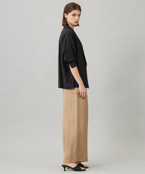 L size ONWARD(大きいサイズ) / エルサイズオンワード テーラードジャケット | 【接触冷感・UVケア・速乾・洗える】シルクエステルタフタ ブラウスジャケット | 詳細8