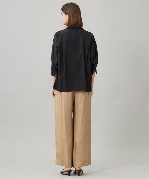 L size ONWARD(大きいサイズ) / エルサイズオンワード テーラードジャケット | 【接触冷感・UVケア・速乾・洗える】シルクエステルタフタ ブラウスジャケット | 詳細9