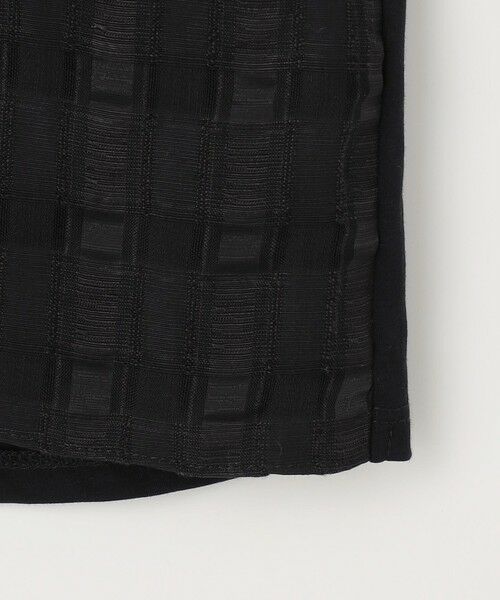 L size ONWARD(大きいサイズ) / エルサイズオンワード カットソー | 【洗える】チェックコンビジャージー カットソー | 詳細11