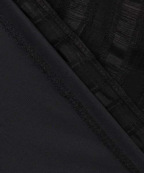 L size ONWARD(大きいサイズ) / エルサイズオンワード カットソー | 【洗える】チェックコンビジャージー カットソー | 詳細13