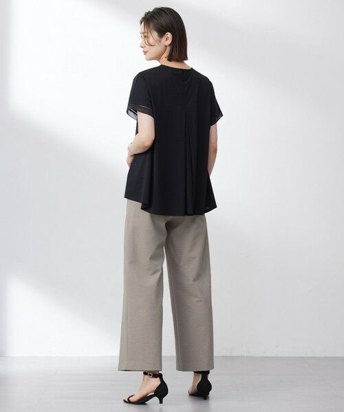 L size ONWARD(大きいサイズ) / エルサイズオンワード カットソー | 【洗える・接触冷感】プレーティングジャージー フレア カットソー | 詳細6