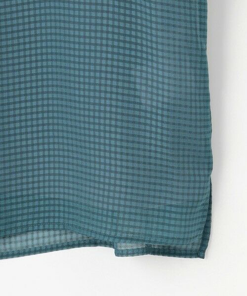 L size ONWARD(大きいサイズ) / エルサイズオンワード カットソー | 【洗える】シアーサッカーチェック カットソー | 詳細11