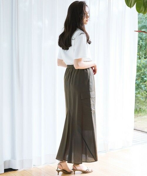 L size ONWARD(大きいサイズ) / エルサイズオンワード カットソー | 【SLOW/一部店舗限定】MVSコットン ロゴTシャツ | 詳細2