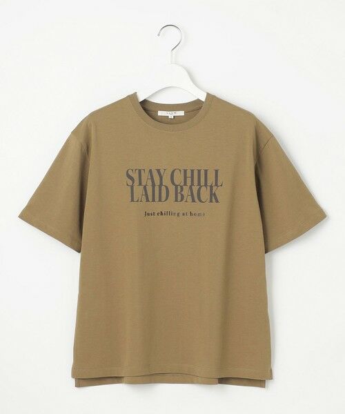 L size ONWARD(大きいサイズ) / エルサイズオンワード カットソー | 【SLOW/一部店舗限定】MVSコットン ロゴTシャツ | 詳細9