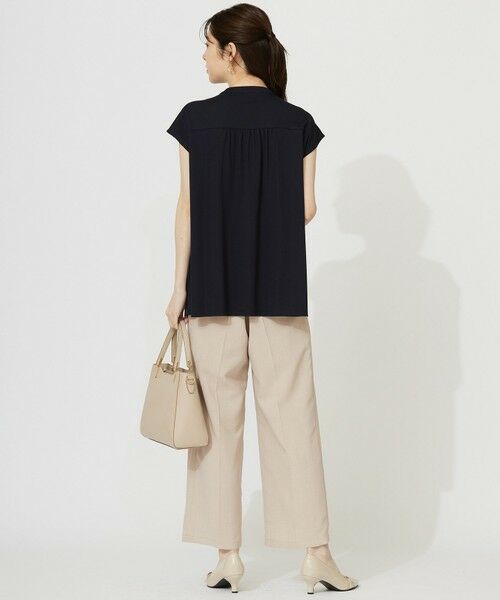 L size ONWARD(大きいサイズ) / エルサイズオンワード シャツ・ブラウス | 【接触冷感・UVカット・洗える】ハイストレッチスムース2WAY ブラウス | 詳細25