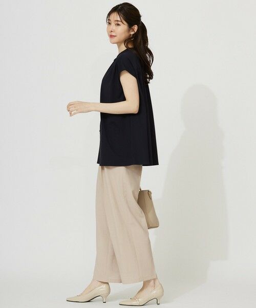 L size ONWARD(大きいサイズ) / エルサイズオンワード シャツ・ブラウス | 【接触冷感・UVカット・洗える】ハイストレッチスムース2WAY ブラウス | 詳細29