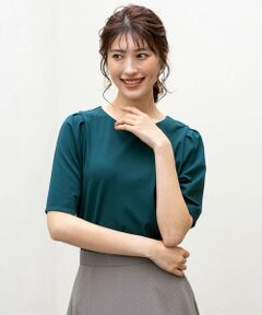 L size ONWARD(大きいサイズ) / エルサイズオンワード カットソー | 【接触冷感・UVカット・洗える】ハイストレッチスムースタックスリーブ カットソー