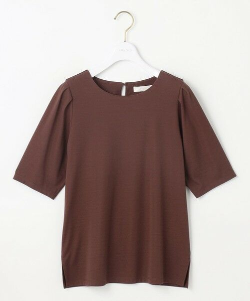 L size ONWARD(大きいサイズ) / エルサイズオンワード カットソー | 【接触冷感・UVカット・洗える】ハイストレッチスムースタックスリーブ カットソー | 詳細11