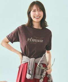 L size ONWARD(大きいサイズ) / エルサイズオンワード カットソー | 【洗える】ロゴ刺繍 Tシャツ