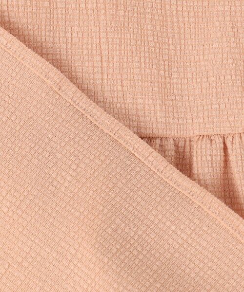 L size ONWARD(大きいサイズ) / エルサイズオンワード カットソー | 【洗える】リネンサッカーコンビペプラム カットソー | 詳細12