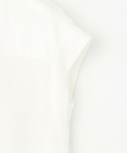 L size ONWARD(大きいサイズ) / エルサイズオンワード カットソー | 【カタログ掲載・洗える】リネンサッカーコンビブロッキング カットソー | 詳細11
