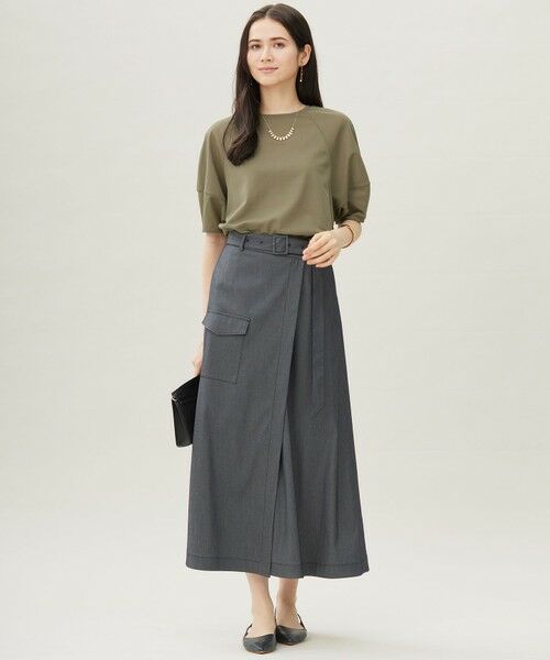 L size ONWARD(大きいサイズ) / エルサイズオンワード カットソー | 【17号サイズまで展開】シアーフライス Tシャツ | 詳細9